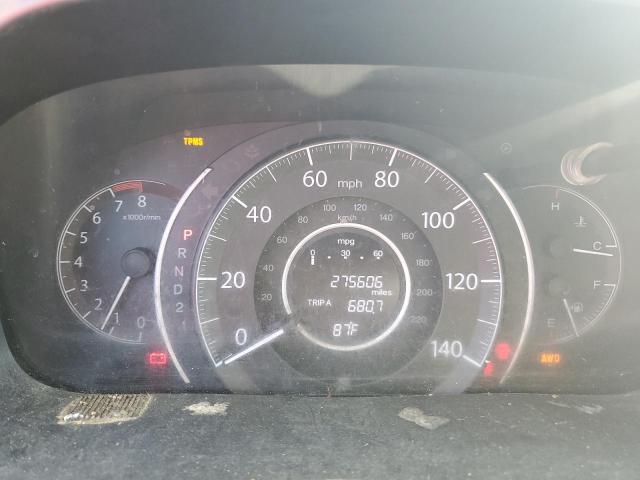 JHLRM4H75CC012641 - 2012 HOND CR-V EXL BLUE photo 9