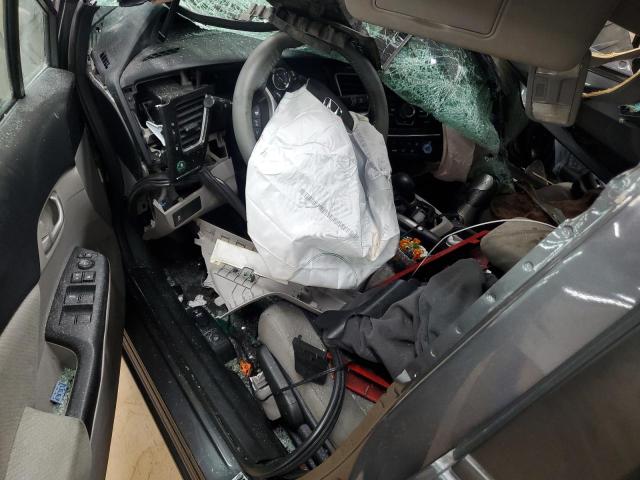 19XFB2F50DE054351 - 2013 HONDA CIVIC LX GRAY photo 8