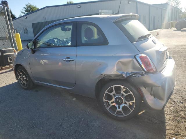 3C3CFFKH6JT465117 - 2018 FIAT 500 POP SILVER photo 2