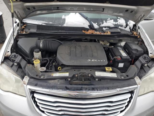 2C4RC1CG7CR266297 - 2012 CHRYSLER TOWN & COU TOURING L SILVER photo 12