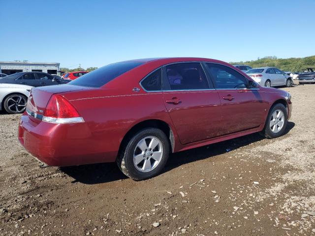 2G1WT57K391225576 - 2009 CHEVROLET IMPALA 1LT RED photo 3
