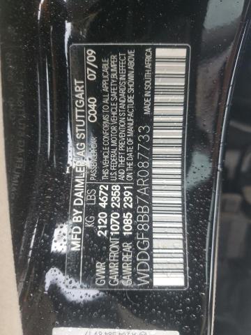 WDDGF8BB7AR087733 - 2010 MERCEDES-BENZ C 300 4MATIC BLACK photo 12