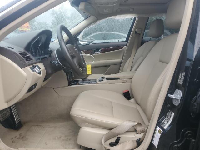 WDDGF8BB7AR087733 - 2010 MERCEDES-BENZ C 300 4MATIC BLACK photo 7