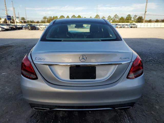 55SWF4KB8HU213630 - 2017 MERCEDES-BENZ C 300 4MATIC SILVER photo 6