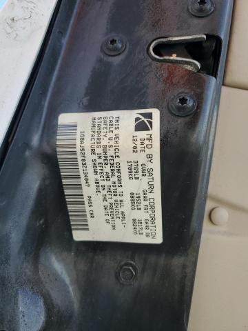 1G8AJ52F03Z134047 - 2003 SATURN ION LEVEL 2 WHITE photo 12