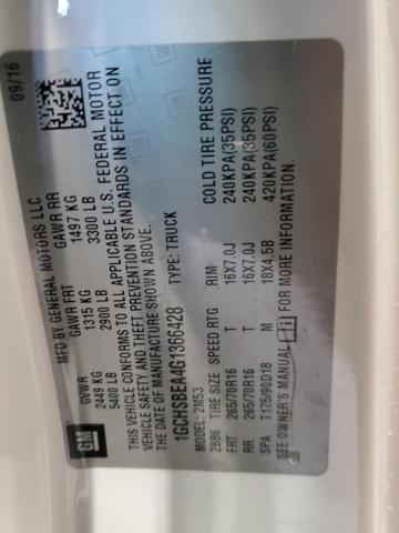 1GCHSBEA4G1366428 - 2016 CHEVROLET COLORADO WHITE photo 12