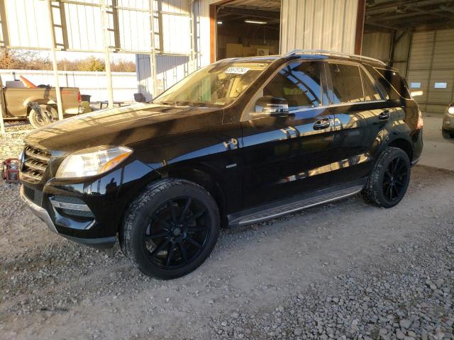 4JGDA5HB3CA081572 - 2012 MERCEDES-BENZ ML 350 4MATIC BLACK photo 1
