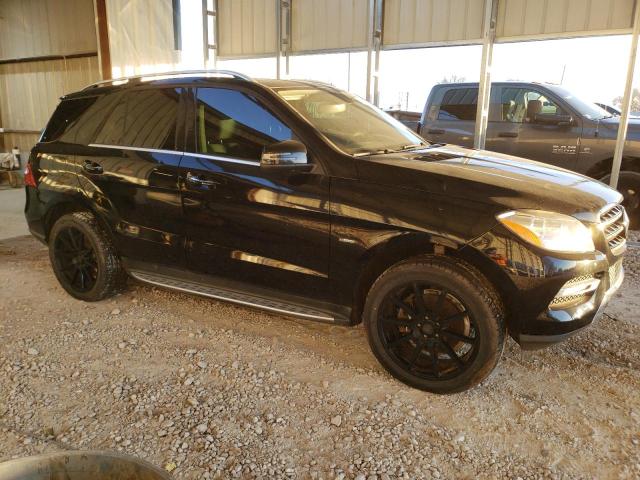 4JGDA5HB3CA081572 - 2012 MERCEDES-BENZ ML 350 4MATIC BLACK photo 4