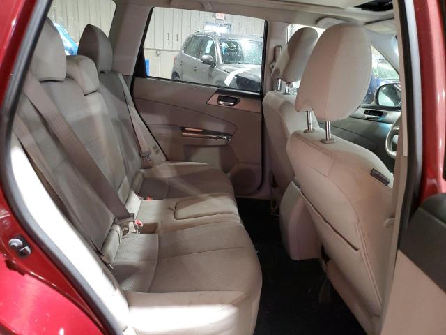 JF2SHADC8BH756712 - 2011 SUBARU FORESTER 2.5X PREMIUM BURGUNDY photo 11