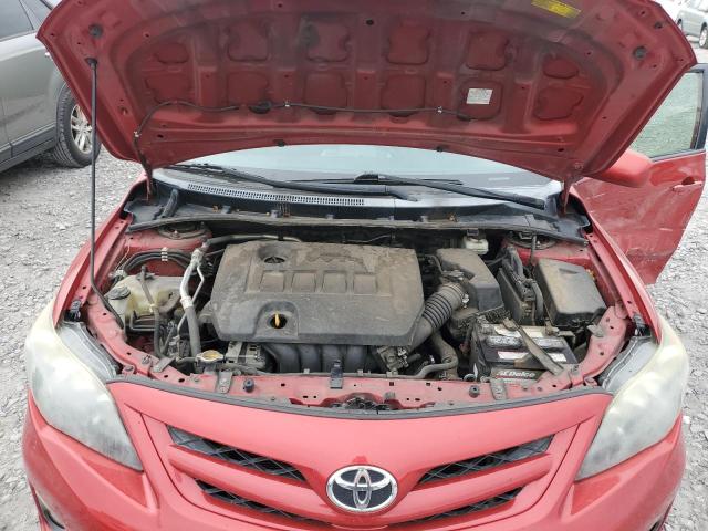 5YFBU4EE5DP151730 - 2013 TOYOTA COROLLA BASE أحمر صورة 11