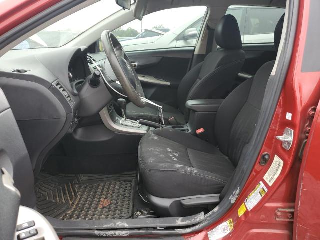 5YFBU4EE5DP151730 - 2013 TOYOTA COROLLA BASE أحمر صورة 7