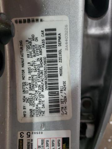 1NXBR32E58Z015800 - 2008 TOYOTA COROLLA CE SILVER photo 12