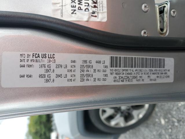 3C4NJCCB4LT128945 - 2020 JEEP COMPASS LIMITED SILVER photo 13