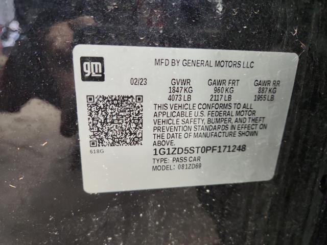 1G1ZD5ST0PF171248 - 2023 CHEVROLET MALIBU LT GRAY photo 13