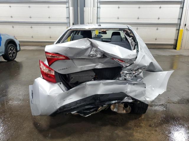 2T1BURHE1KC140813 - 2019 TOYOTA COROLLA L SILVER photo 6
