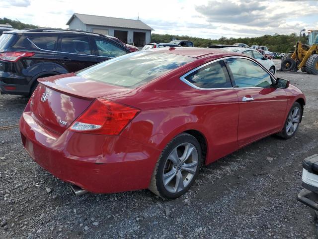 1HGCS2B80BA004618 - 2011 HONDA ACCORD EXL RED photo 3