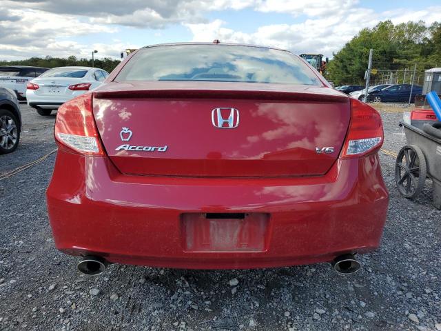 1HGCS2B80BA004618 - 2011 HONDA ACCORD EXL RED photo 6