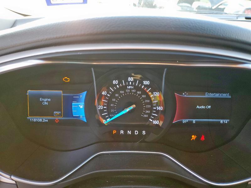 3FA6P0HD2GR314357 - 2016 FORD FUSION SE BLACK photo 9