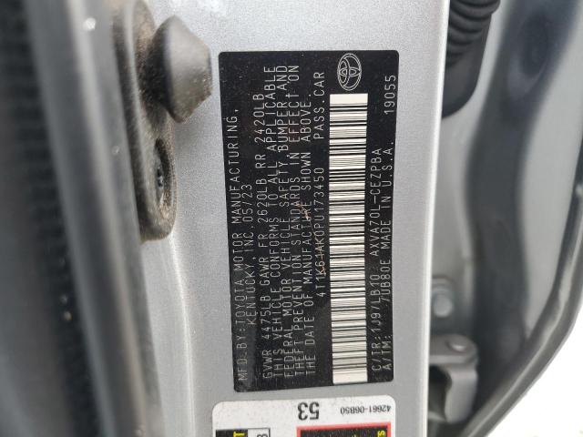 4T1K61AK0PU173450 - 2023 TOYOTA CAMRY XSE SILVER photo 12