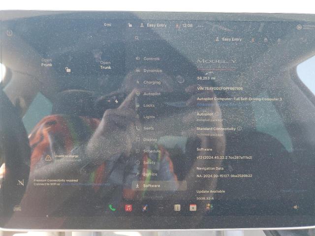 7SAYGDEF0PF697106 - 2023 TESLA MODEL Y Կապույտ լուսանկար 9