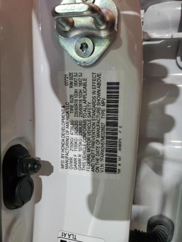 7FARW2H57ME028827 - 2021 HONDA CR-V EX WHITE photo 14