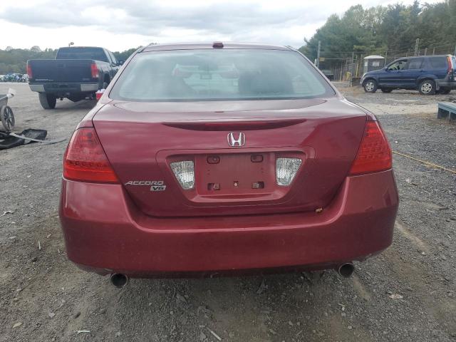 1HGCM66536A065517 - 2006 HONDA ACCORD EX RED photo 6