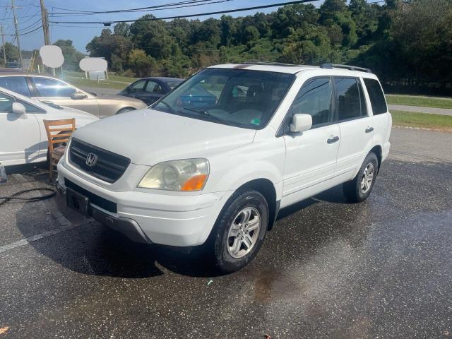 5FNYF18655B023170 - 2005 HONDA PILOT EXL WHITE photo 2