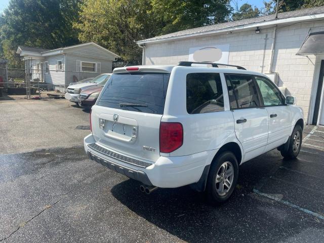 5FNYF18655B023170 - 2005 HONDA PILOT EXL WHITE photo 4