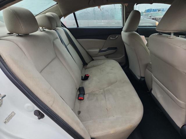 19XFB2F59DE025818 - 2013 HONDA CIVIC LX თეთრი ფოტო 10