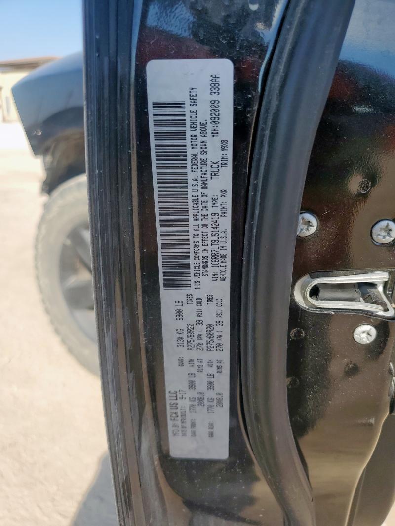 1C6RR7LT9JS142419 - 2018 RAM 1500 SLT Қара фото 13