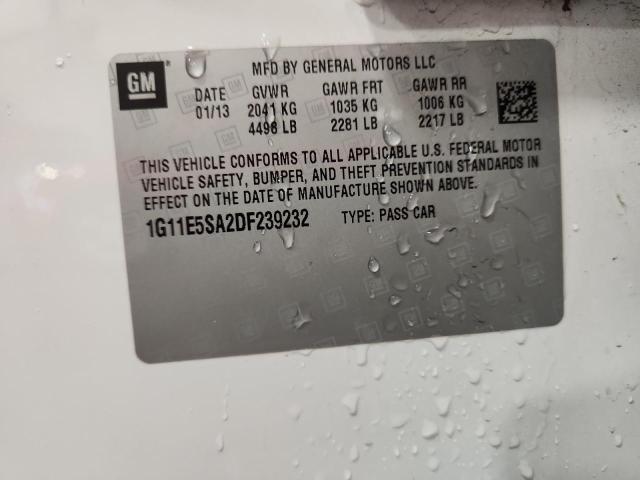 1G11E5SA2DF239232 - 2013 CHEVROLET MALIBU 2LT WHITE photo 12