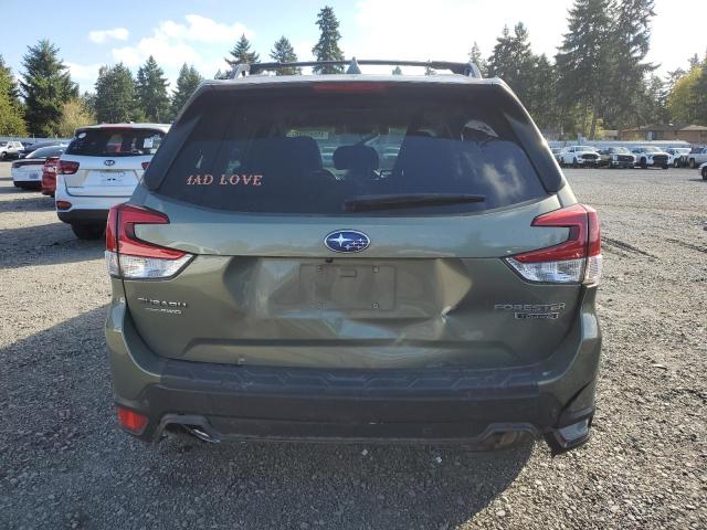 JF2SKAXC6MH506319 - 2021 SUBARU FORESTER TOURING GREEN photo 6