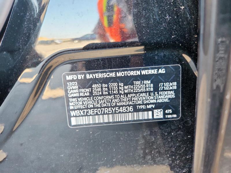 WBX73EF07R5Y54836 - 2024 BMW X1 XDRIVE28I BLACK photo 12