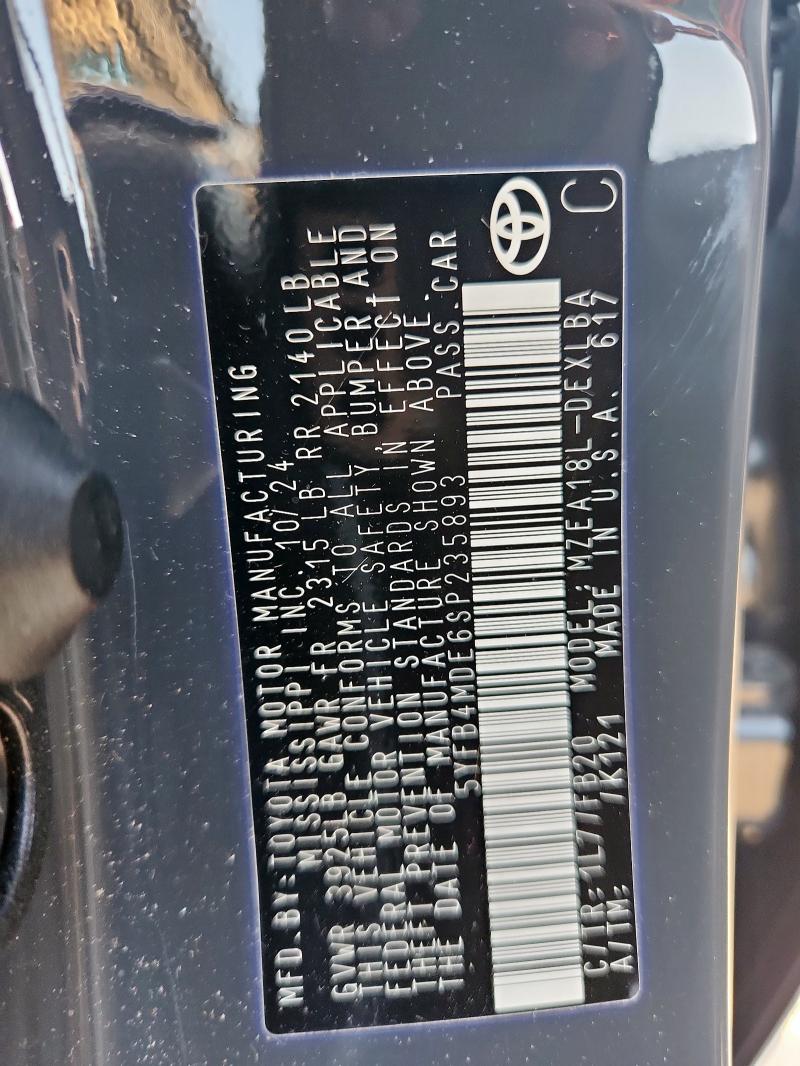 5YFB4MDE6SP235893 - 2025 TOYOTA COROLLA LE 灰色 照片 12