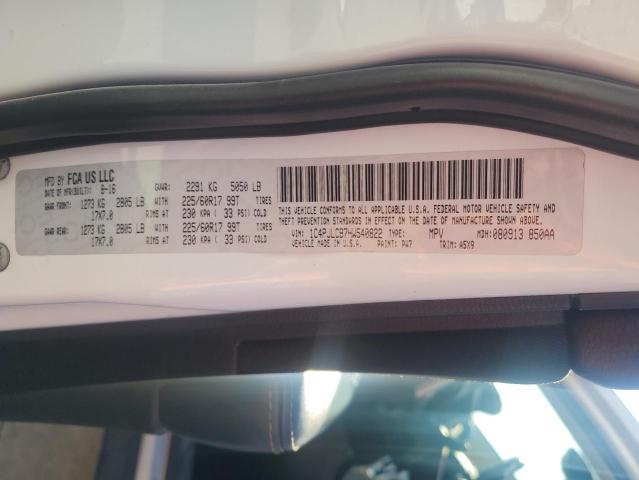 1C4PJLCB7HW540822 - 2017 JEEP CHEROKEE LATITUDE WHITE photo 12