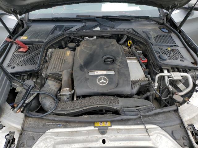 55SWF4KB9FU037149 - 2015 MERCEDES-BENZ C 300 4MATIC SILVER photo 11