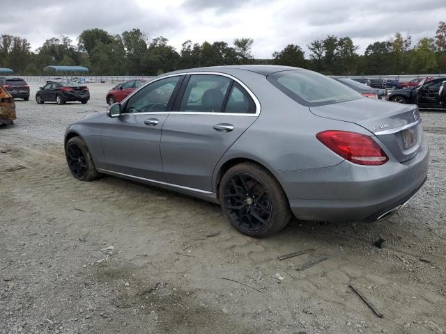 55SWF4KB9FU037149 - 2015 MERCEDES-BENZ C 300 4MATIC SILVER photo 2