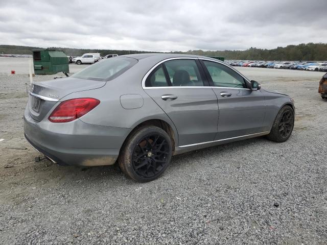 55SWF4KB9FU037149 - 2015 MERCEDES-BENZ C 300 4MATIC SILVER photo 3