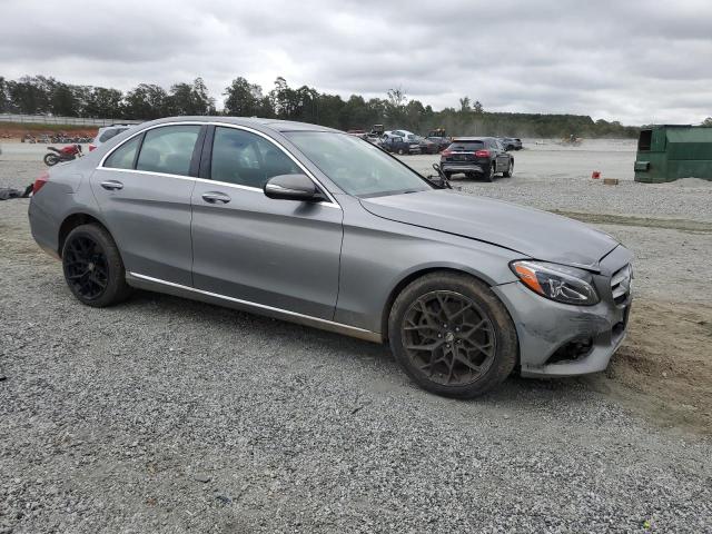 55SWF4KB9FU037149 - 2015 MERCEDES-BENZ C 300 4MATIC SILVER photo 4