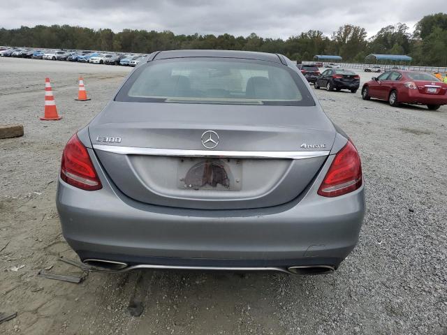 55SWF4KB9FU037149 - 2015 MERCEDES-BENZ C 300 4MATIC SILVER photo 6