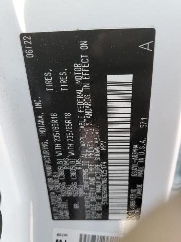 5TDGZRAH7NS125174 - 2022 TOYOTA HIGHLANDER XLE 白色 照片 13