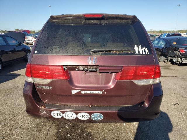 5FNRL386X8B419351 - 2008 HONDA ODYSSEY EXL MAROON photo 6