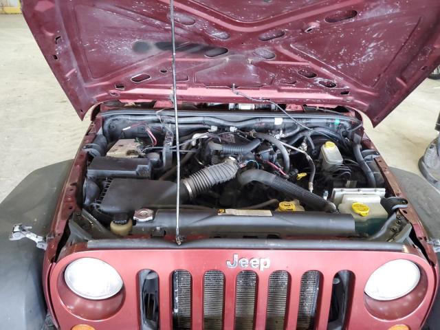 1J4FA24117L136761 - 2007 JEEP WRANGLER X Tünd qırmızı foto 12