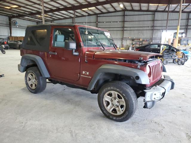 1J4FA24117L136761 - 2007 JEEP WRANGLER X Tünd qırmızı foto 4