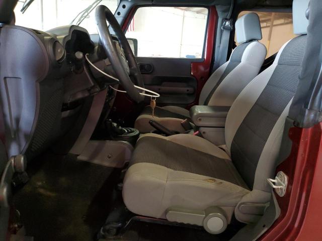 1J4FA24117L136761 - 2007 JEEP WRANGLER X Tünd qırmızı foto 7