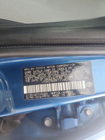 JTDKDTB39F1114829 - 2015 TOYOTA PRIUS C BLUE photo 12