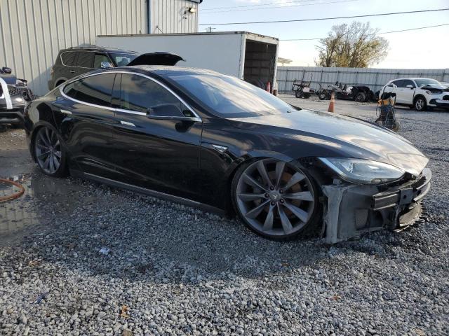 5YJSA1DP7DFP14136 - 2013 TESLA MODEL S BLACK photo 4