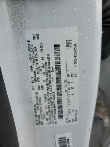 1FT7W2B69KEF52676 - 2019 FORD F250 SUPER DUTY Biały zdjęcie 12