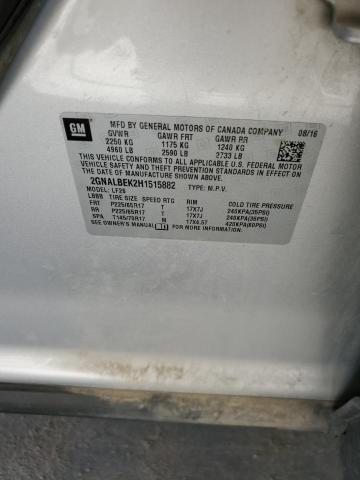 2GNALBEK2H1515882 - 2017 CHEVROLET EQUINOX LS 银色 照片 13