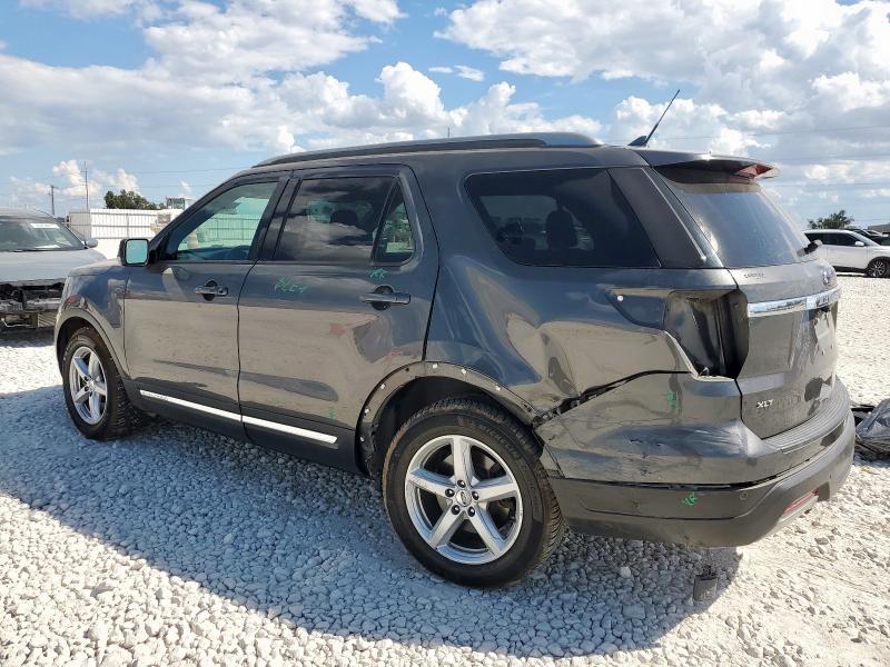1FM5K7D85KGB47011 - 2019 FORD EXPLORER XLT GRAY photo 2